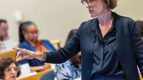 As faculty chair of Harvard University’s Initiative on Superintendent as Civic Leader, Jennifer Cheatham is working to reimagine leadership work in the superintendency. PHOTO COURTESY OF BLOOMBERG CENTER FOR CITIES