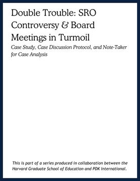 Double Trouble: SRO Controversy & Board Meetings in Turmoil Case Study cover page