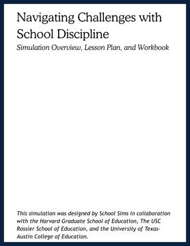 Navigating Challenges with School Discipline Simulation cover page