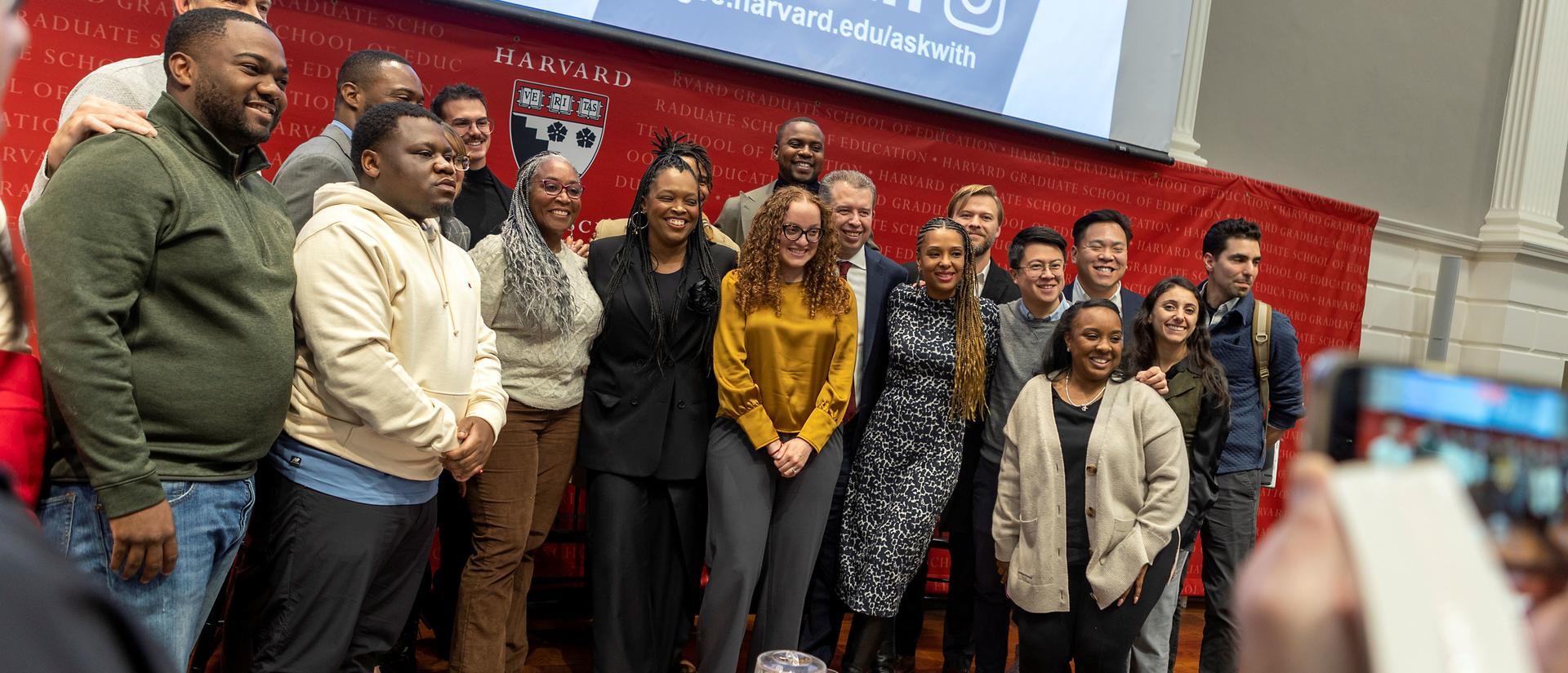 Group of educators standing together, posing for a photo.